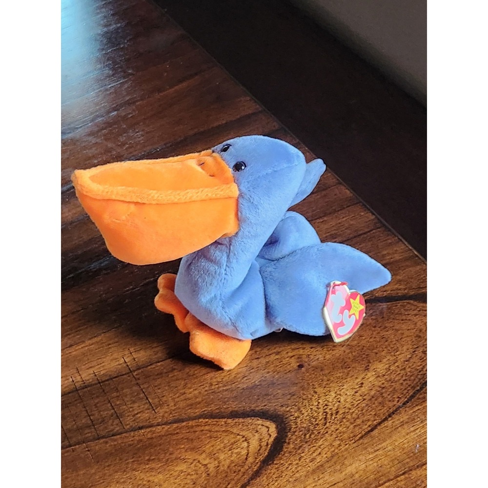 Vintage Ty Beanie Baby Scoop the Pelican 1996 Retired - 5th Gen Tag - Clean